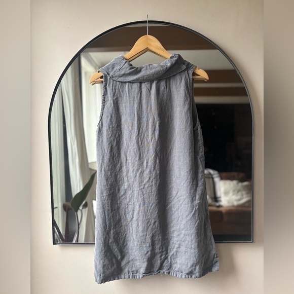 FENINI | linen sleeveless cowl neck | size xs - Picture 6 of 6